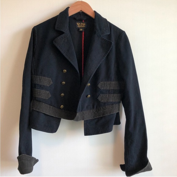 Polo Jean Ralph Lauren Large Navy Double-Breasted Women's Jacket **see note - Picture 8 of 9